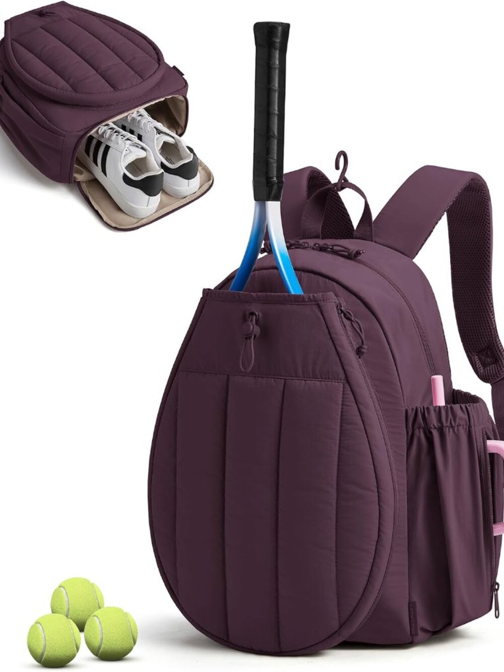 Tennis Gym Bag for Women, 3-in-1 Sports Duffle Sling Backpack | Fits 40oz Tumble